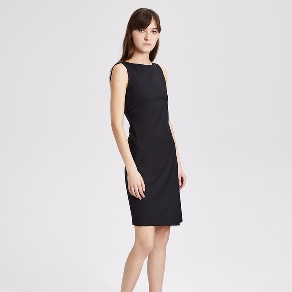 NWT Theory Wrap-Effect Shift Dress in Good Wool 00 - Picture 6 of 13
